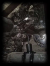 Sensor installation near carved heritage component