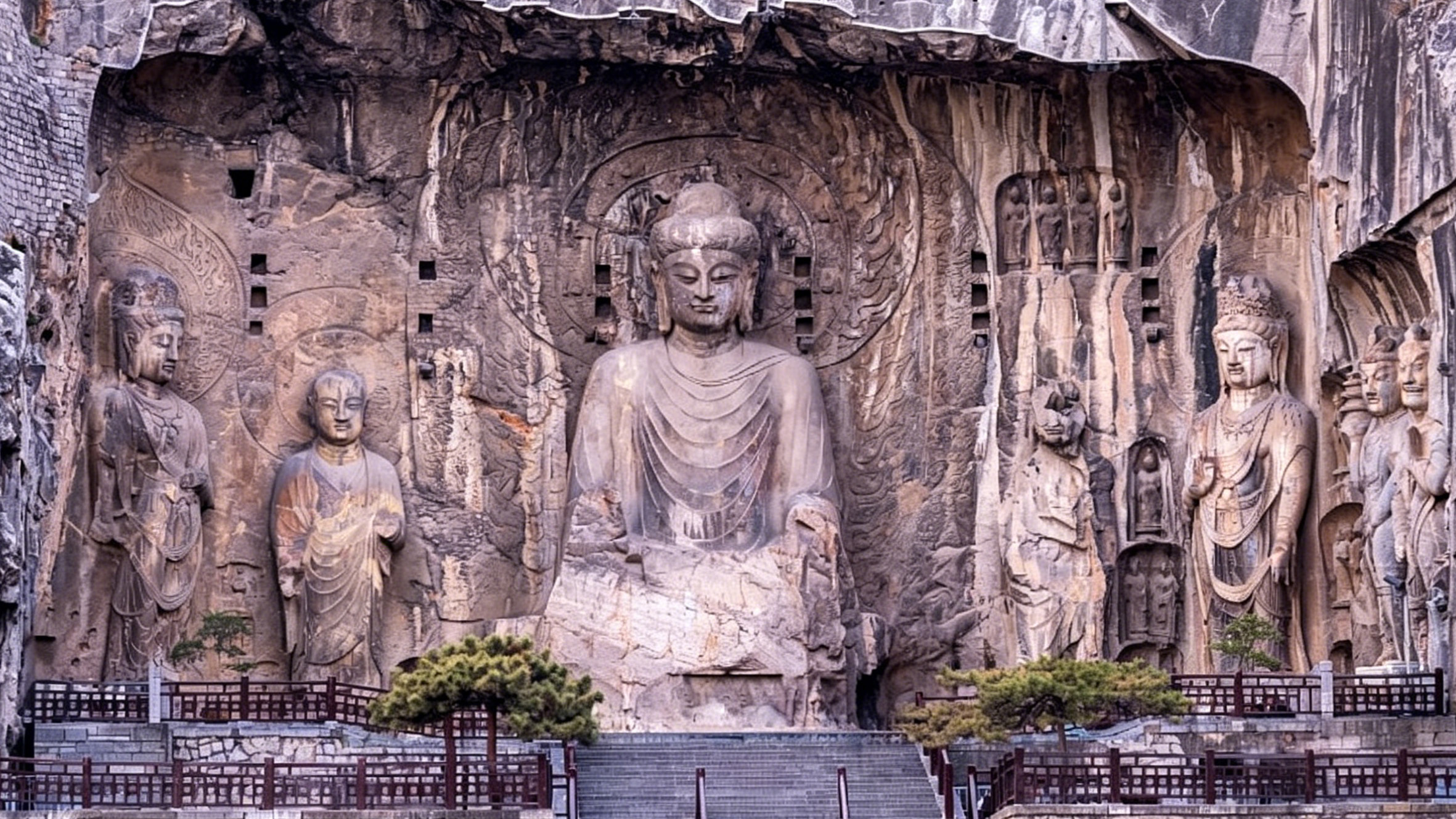 Longmen Grottoes Buddha statues and rock-cut heritage monitoring site